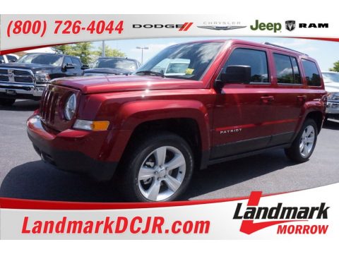 Deep Cherry Red Crystal Pearl Jeep Patriot Latitude.  Click to enlarge.