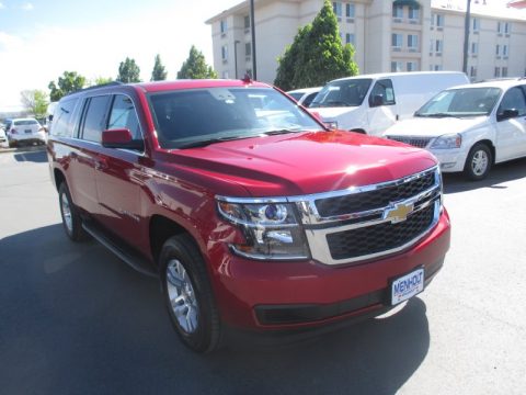Crystal Red Tintcoat Chevrolet Suburban LT 4WD.  Click to enlarge.