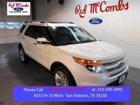 White Platinum Ford Explorer Limited.  Click to enlarge.