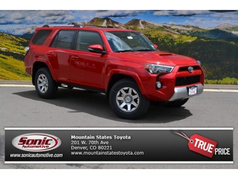 Barcelona Red Metallic Toyota 4Runner Trail Premium 4x4. Click to enlarge. Barcelona Red Metallic Toyota 4Runner Trail Premium 4x4. Click to enlarge.
