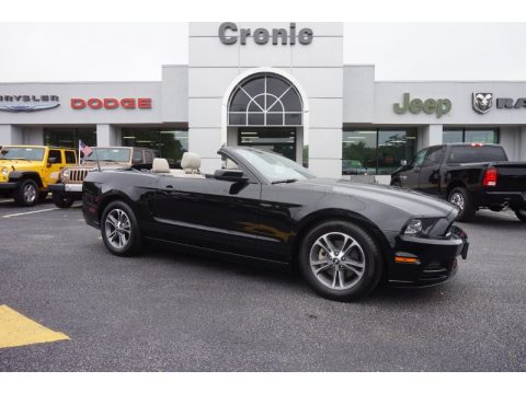 Black Ford Mustang V6 Premium Convertible.  Click to enlarge.