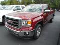 Front 3/4 View of 2015 GMC Sierra 1500 SLT Double Cab 4x4 #1