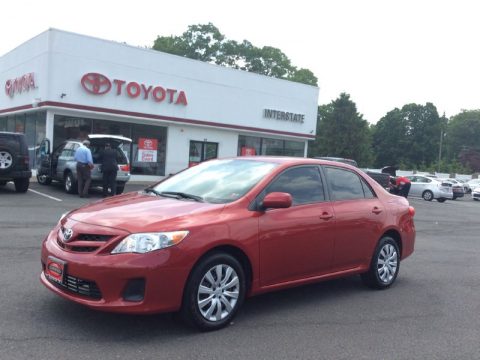 Barcelona Red Metallic Toyota Corolla LE.  Click to enlarge.