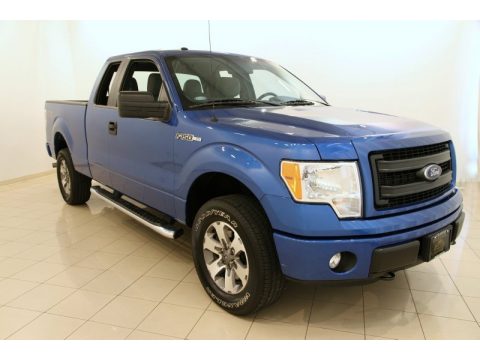 Blue Flame Ford F150 STX SuperCab 4x4.  Click to enlarge.