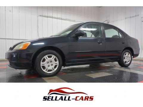 Nighthawk Black Pearl Honda Civic LX Sedan.  Click to enlarge.