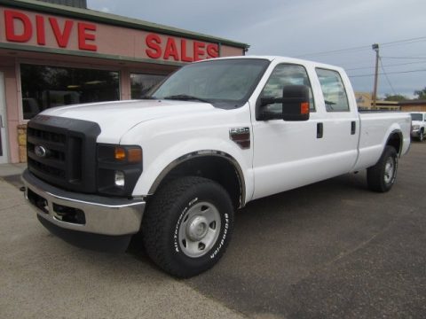 Oxford White Ford F250 Super Duty XL Crew Cab 4x4.  Click to enlarge.