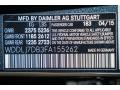 Mercedes-Benz Color Code 183 Magnetite Black Metallic #7
