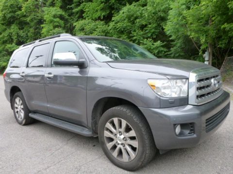 Magnetic Gray Metallic Toyota Sequoia Limited 4WD.  Click to enlarge.