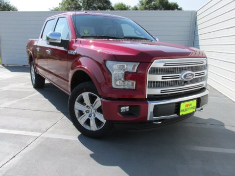 Ruby Red Metallic Ford F150 Platinum SuperCrew 4x4.  Click to enlarge.