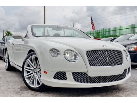 Arctica White Bentley Continental GTC Speed.  Click to enlarge.