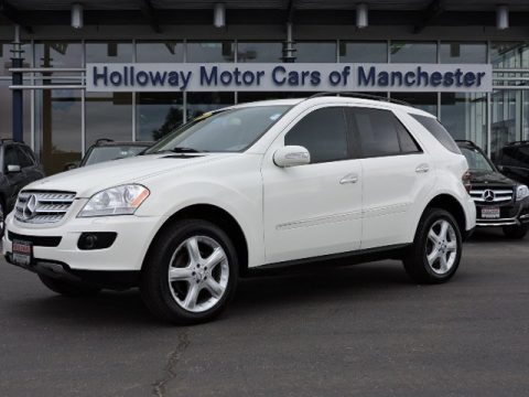 Arctic White Mercedes-Benz ML 320 CDI 4Matic.  Click to enlarge.