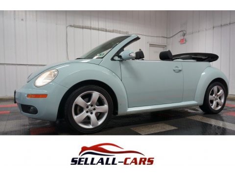 Aquarius Blue Volkswagen New Beetle 2.5 Convertible.  Click to enlarge.