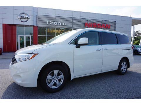 Pearl White Nissan Quest SV.  Click to enlarge.