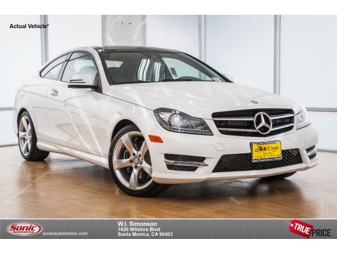Polar White Mercedes-Benz C 350 4Matic Coupe.  Click to enlarge.