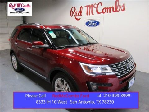 Ruby Red Metallic Tri-Coat Ford Explorer Limited.  Click to enlarge.