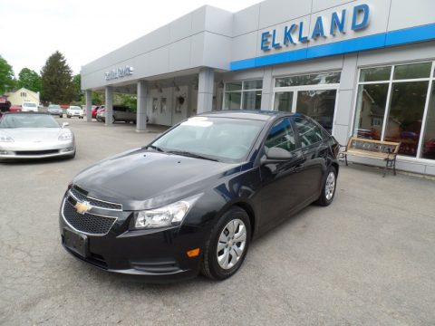 Black Granite Metallic Chevrolet Cruze LS.  Click to enlarge.