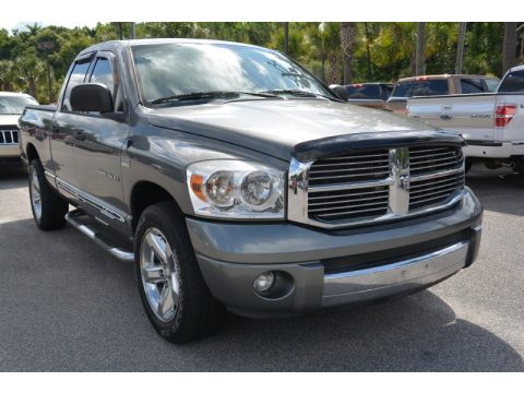 Mineral Gray Metallic Dodge Ram 1500 Laramie Quad Cab.  Click to enlarge.