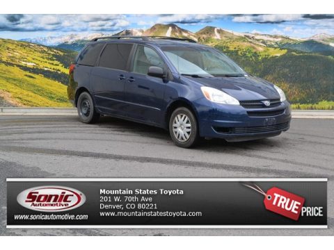 Blue Mirage Metallic Toyota Sienna LE.  Click to enlarge.