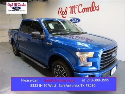 Blue Flame Metallic Ford F150 XLT SuperCrew.  Click to enlarge.