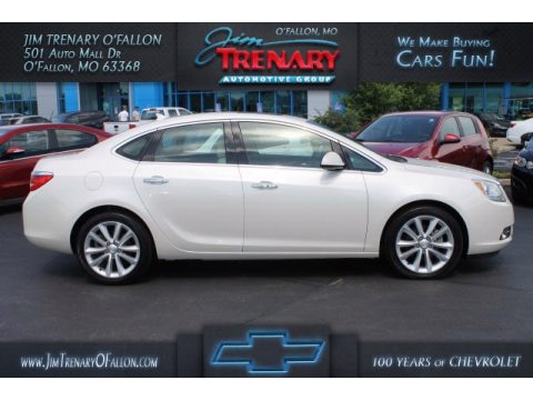 White Diamond Tricoat Buick Verano Leather.  Click to enlarge.