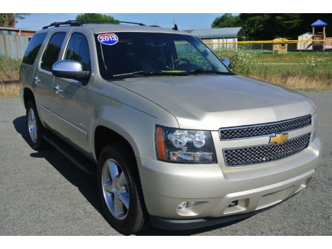 Champagne Silver Metallic Chevrolet Tahoe LTZ 4x4.  Click to enlarge.