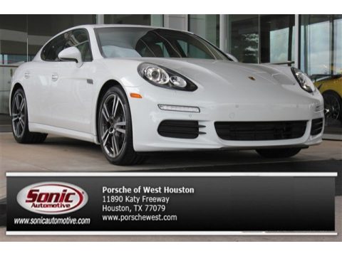 White Porsche Panamera .  Click to enlarge.