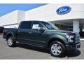 Front 3/4 View of 2015 Ford F150 Platinum SuperCrew 4x4 #1
