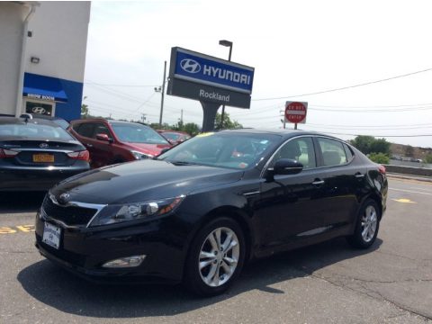 Ebony Black Kia Optima EX.  Click to enlarge.