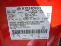 Ford Color Code E4 Bright Red #27