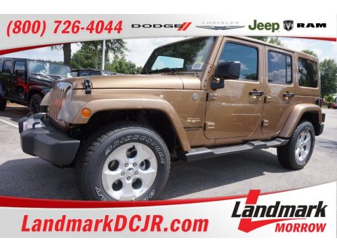Copper Brown Pearl Jeep Wrangler Unlimited Sahara 4x4.  Click to enlarge.