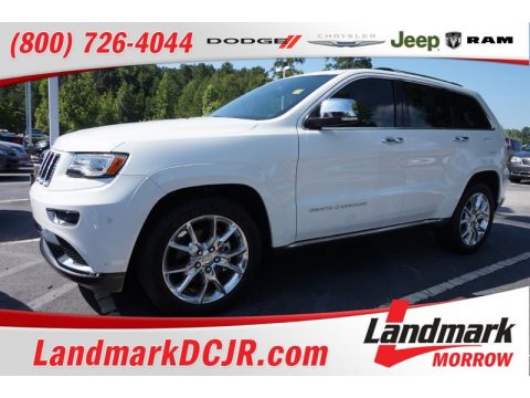 Bright White Jeep Grand Cherokee Summit.  Click to enlarge.