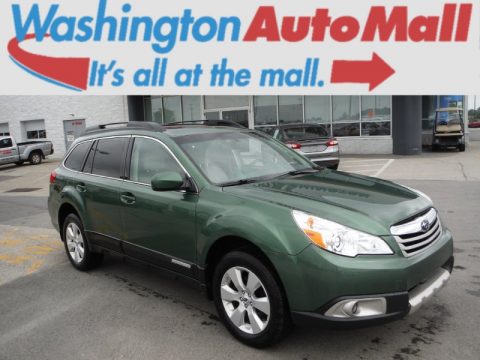 Cypress Green Pearl Subaru Outback 2.5i Limited.  Click to enlarge.