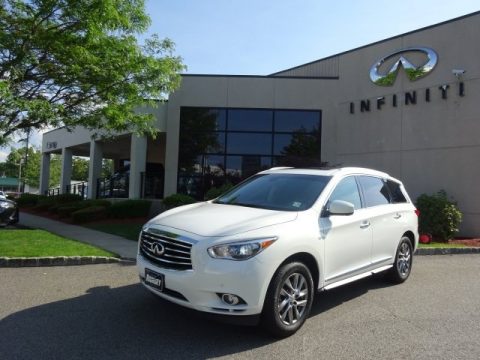 Moonlight White Infiniti QX60 3.5 AWD.  Click to enlarge.