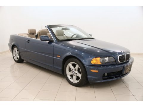 Topaz Blue Metallic BMW 3 Series 325i Convertible.  Click to enlarge.