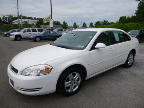 White Chevrolet Impala LS.  Click to enlarge.