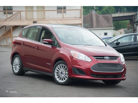 Ruby Red Metallic Ford C-Max Hybrid SE.  Click to enlarge.