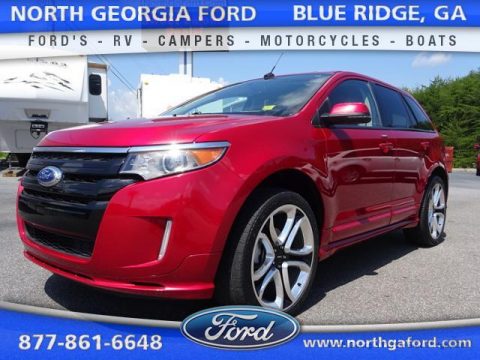 Red Candy Metallic Ford Edge Sport.  Click to enlarge.