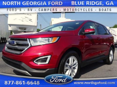 Ruby Red Metallic Ford Edge SEL AWD.  Click to enlarge.