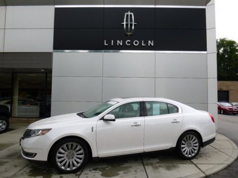 White Platinum Lincoln MKS AWD.  Click to enlarge.