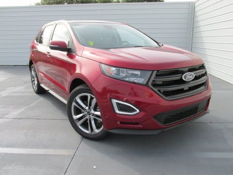 Ruby Red Metallic Ford Edge Sport AWD.  Click to enlarge.