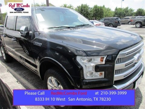 Tuxedo Black Metallic Ford F150 Platinum SuperCrew 4x4.  Click to enlarge.