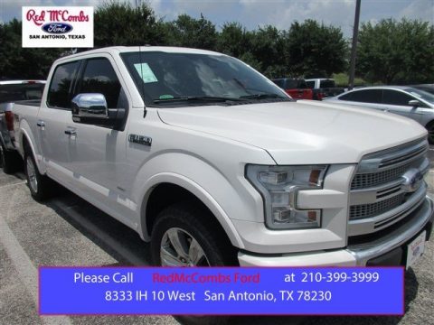 White Platinum Tricoat Ford F150 Platinum SuperCrew 4x4.  Click to enlarge.