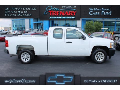 Summit White Chevrolet Silverado 1500 Classic Work Truck Extended Cab.  Click to enlarge.