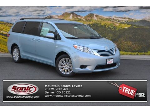 Sky Blue Pearl Toyota Sienna LE AWD.  Click to enlarge.