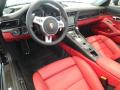  Black/Garnet Red Interior Porsche 911 #11