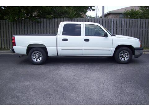 Summit White Chevrolet Silverado 1500 LS Crew Cab.  Click to enlarge.