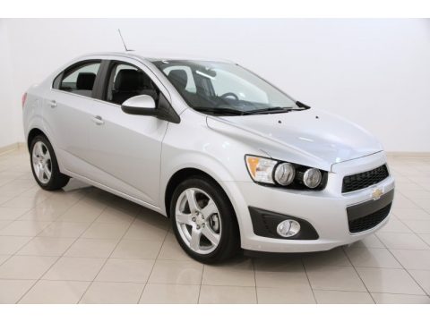 Silver Ice Metallic Chevrolet Sonic LTZ Sedan.  Click to enlarge.