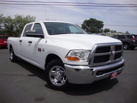 Bright White Dodge Ram 2500 HD ST Crew Cab.  Click to enlarge.