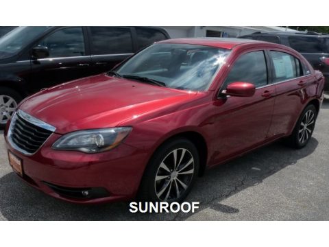 Deep Cherry Red Crystal Pearl Chrysler 200 S.  Click to enlarge.