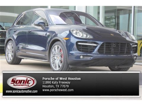 Dark Blue Metallic Porsche Cayenne Turbo.  Click to enlarge.